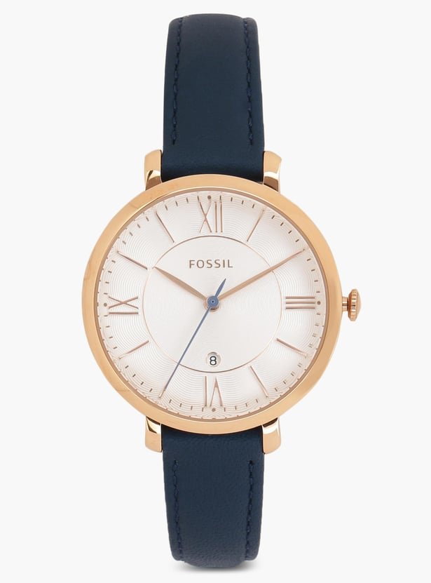 FOSSIL Jacqueline Navy Leather Watch ES3843i