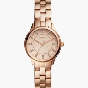 FOSSIL Women Embellished Analog Watch with Stainless Steel Strap - BQ1571