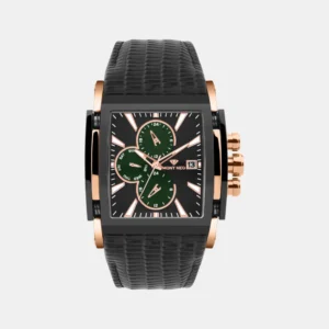 Mont Neo Men Quartz Black Dial Multi-Function Leather Watch 1057M-L3404