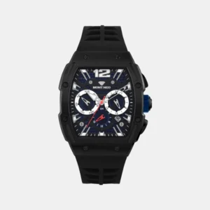 Mont Neo Men Quartz Blue Dial Chronograph Silicone Watch G1061C-P4405