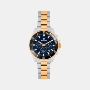 Mont Neo Men Quartz Blue Dial Analog Stainless Steel Watch 3508M-M1305
