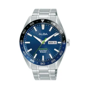 Alba Blue Patterned Dial Automatic Watch-A3B003X1