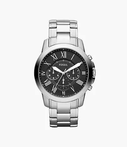 Fossil  Mens Chronograph Stainless Steel Watch - FS4736I